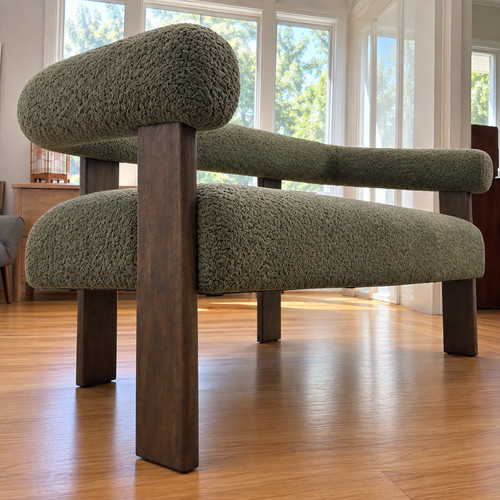 Modern boucle loveseat - 53'',