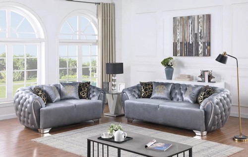 New 2pc gray - 2pc, silver
