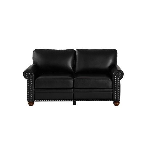 Classic faux leather sofa - classic,