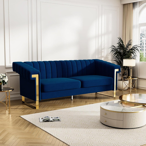 Velvet couches for living - 83'',