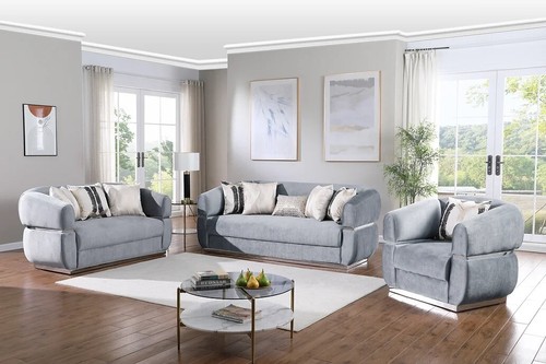 New luxe gray silver 3pc - gray,