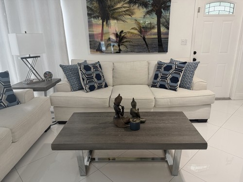 Beige contemporary sofa track - sofa,
