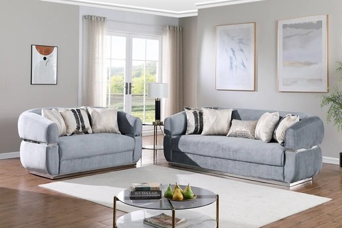 New luxe gray silver - new, 2pc
