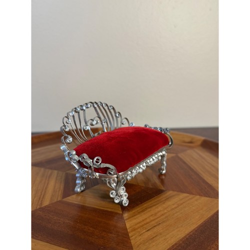 Vintage miniature red velvet - miniature,