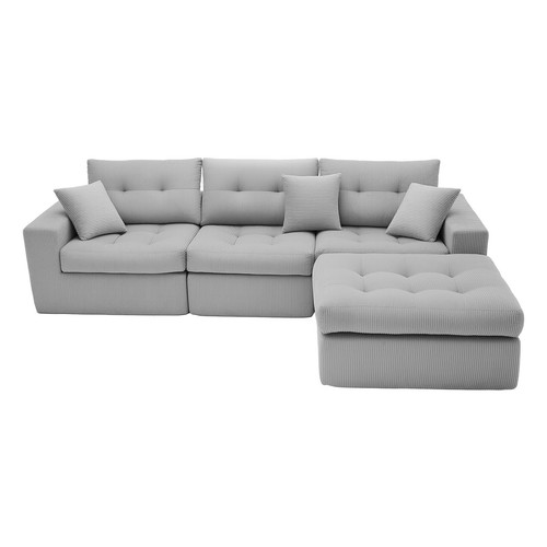 Convertible shaped sectional - l,