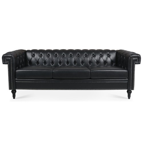 Chesterfield faux leather - faux, sofa