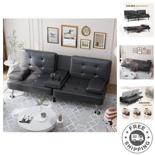 Durable convertible futon sofa - convertible,