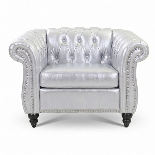 Chesterfield faux leather - leather, sofa