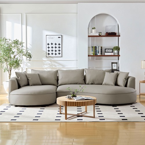 Modern sectional curved sofa - modern,