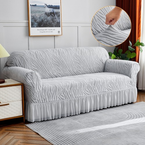 Elastic sofa cover skirt - w/,