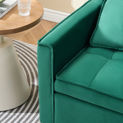 Green velvet sofa elegant - sofa,,