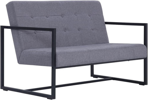 Light grey fabric seater - light,