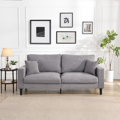Modern sofa soft corduroy - 72",