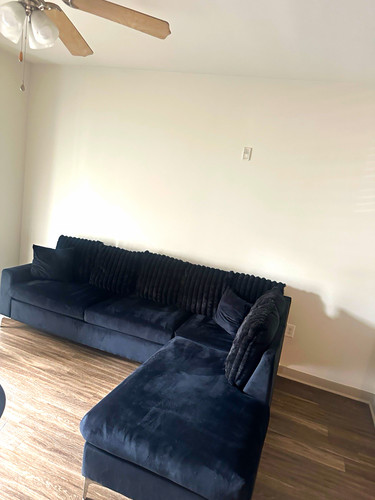 Black piece sectional - sectional, sofa