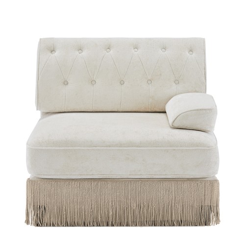 Sofa rsf velvet beige - sofa, -beige
