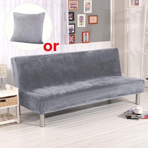 Velvet futon cover armless - futon,