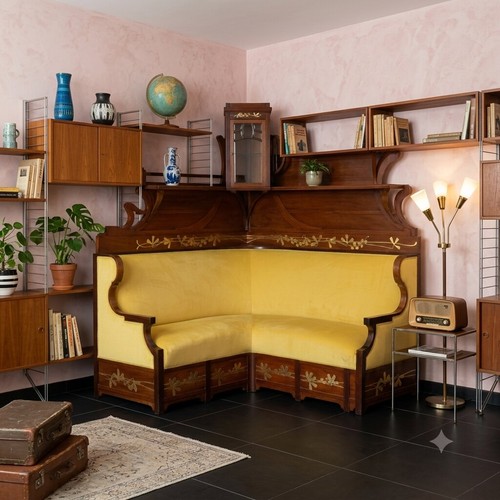 Antique corner sofa art - sofa,